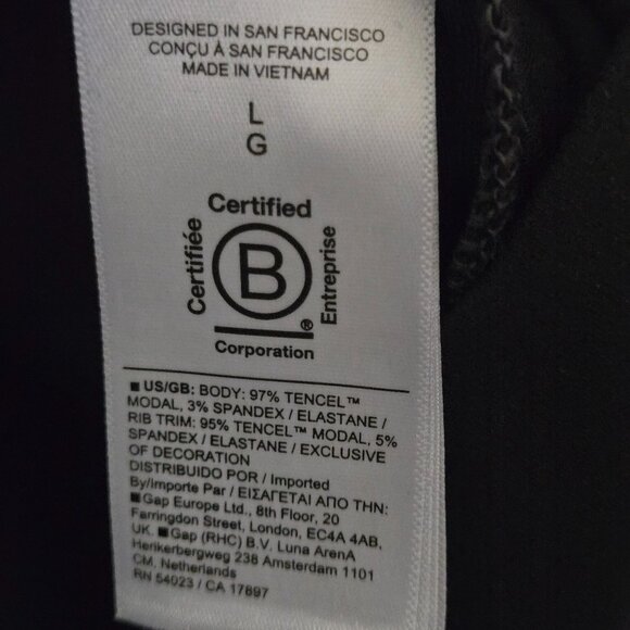 Athleta Venice Wide Leg Pants Black Pockets Zip Pocket Size L - Picture 12 of 14